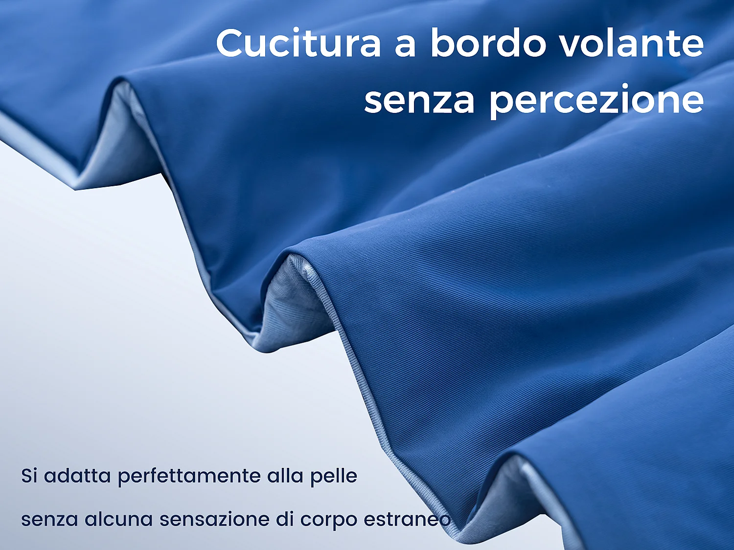 CHICASA Piumino leggero con tecnologia rinfrescante, 135 × 200 cm, antibatterico e lavabile, colore blu