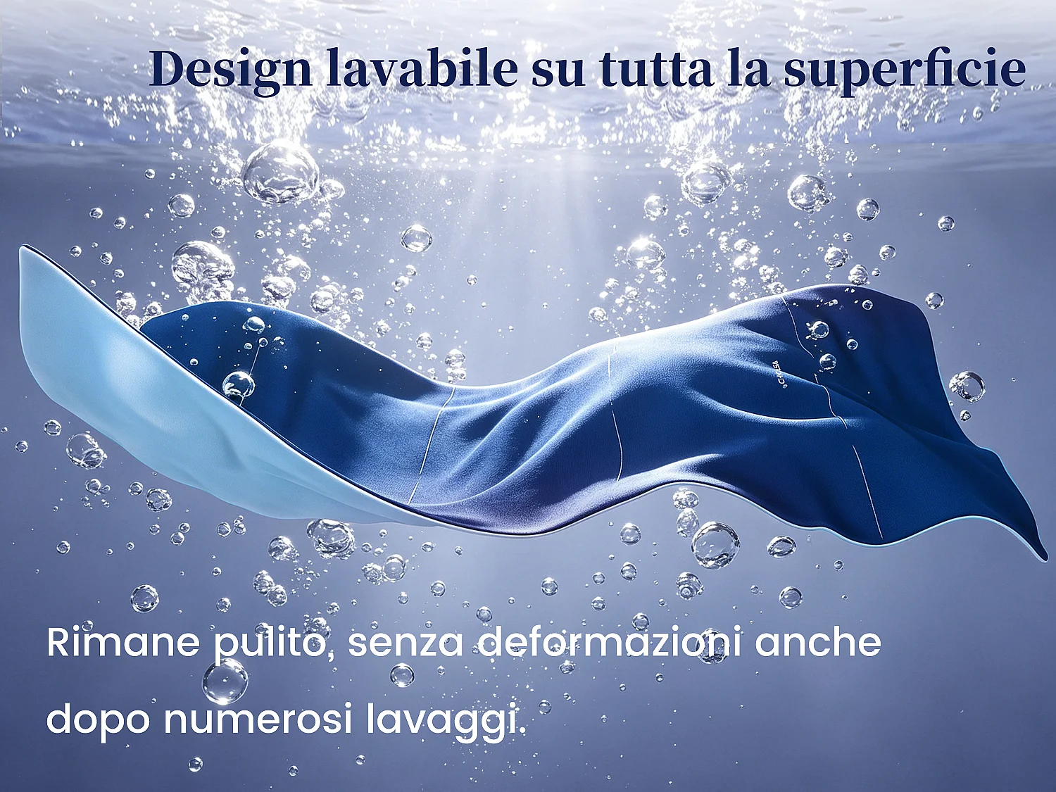 CHICASA Piumino leggero con tecnologia rinfrescante, 135 × 200 cm, antibatterico e lavabile, colore blu
