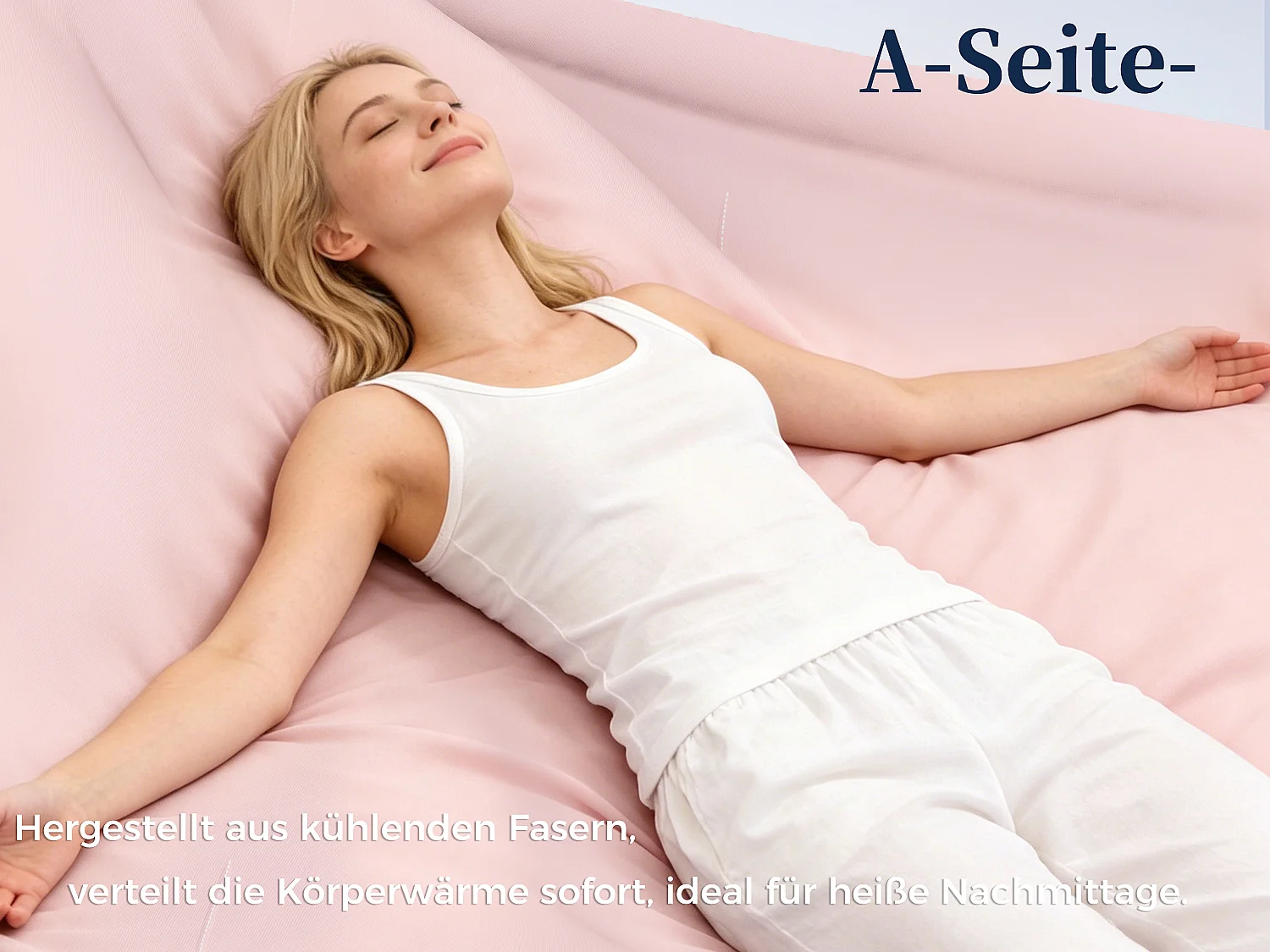 CHICASA Leichte Sommerdecke mit kühlender Technologie, 200 × 200 cm, antibakteriell und waschbar, Rosa