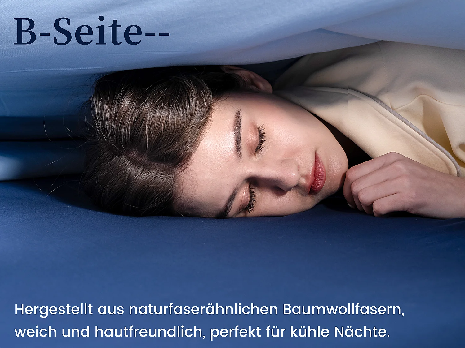 CHICASA Leichte Sommerdecke mit kühlender Technologie, 135 × 200 cm, antibakteriell und waschbar, Blau