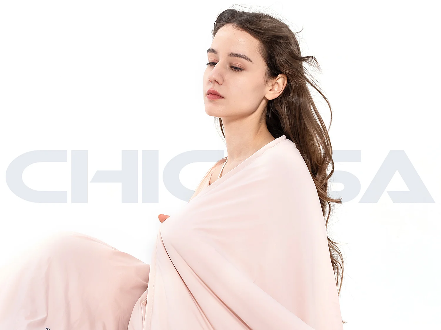 CHICASA Edredón ligero con tecnología refrescante, 155 × 200 cm, antibacteriano y lavable, color rosa