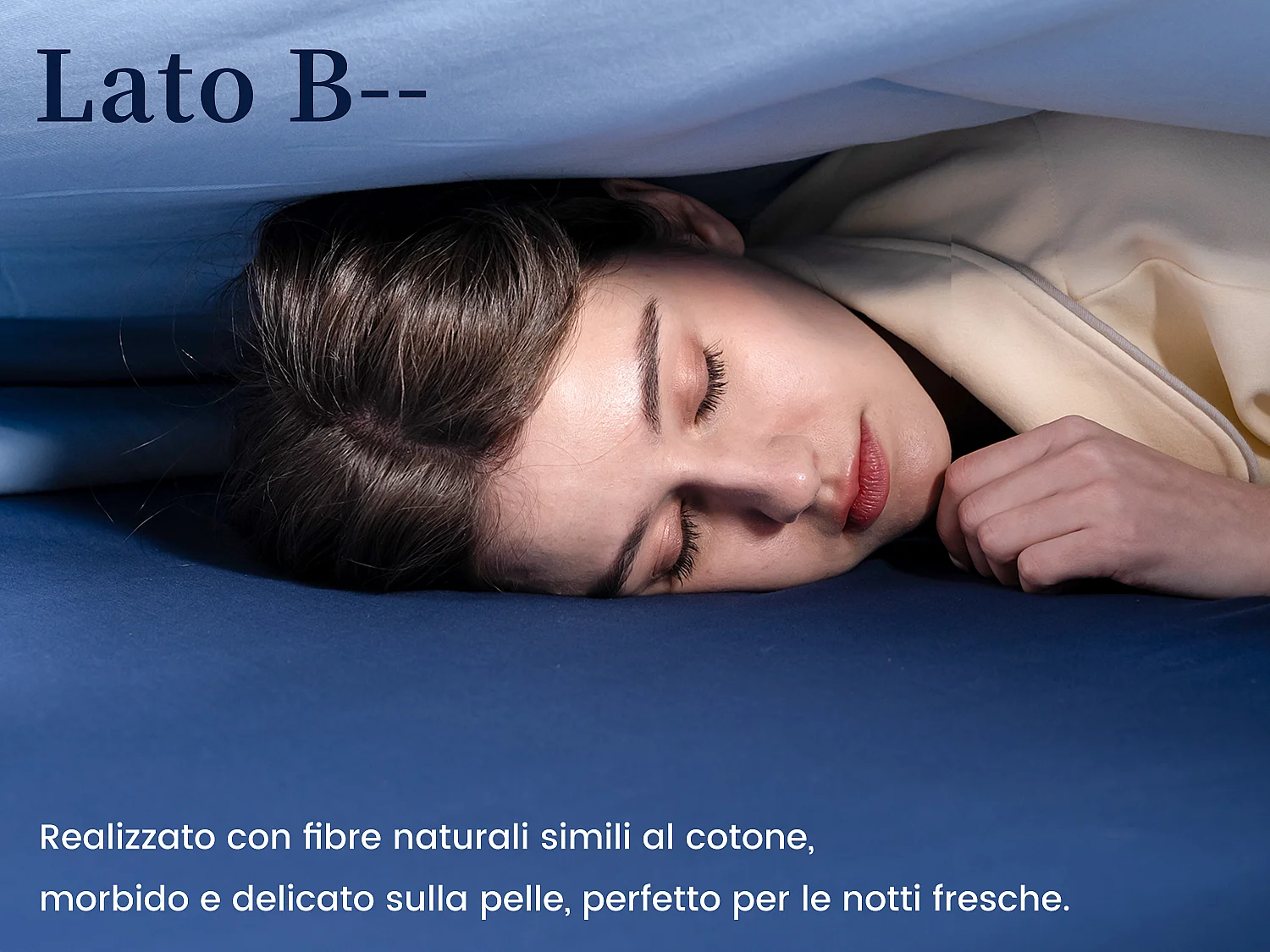 CHICASA Piumino leggero con tecnologia rinfrescante, 200 × 220 cm, antibatterico e lavabile, colore blu
