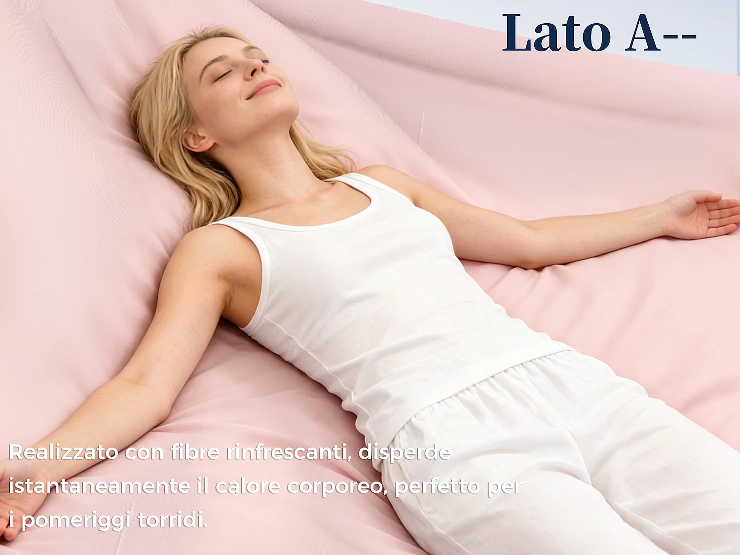 CHICASA Piumino leggero con tecnologia rinfrescante, 140 × 200 cm, antibatterico e lavabile, colore rosa