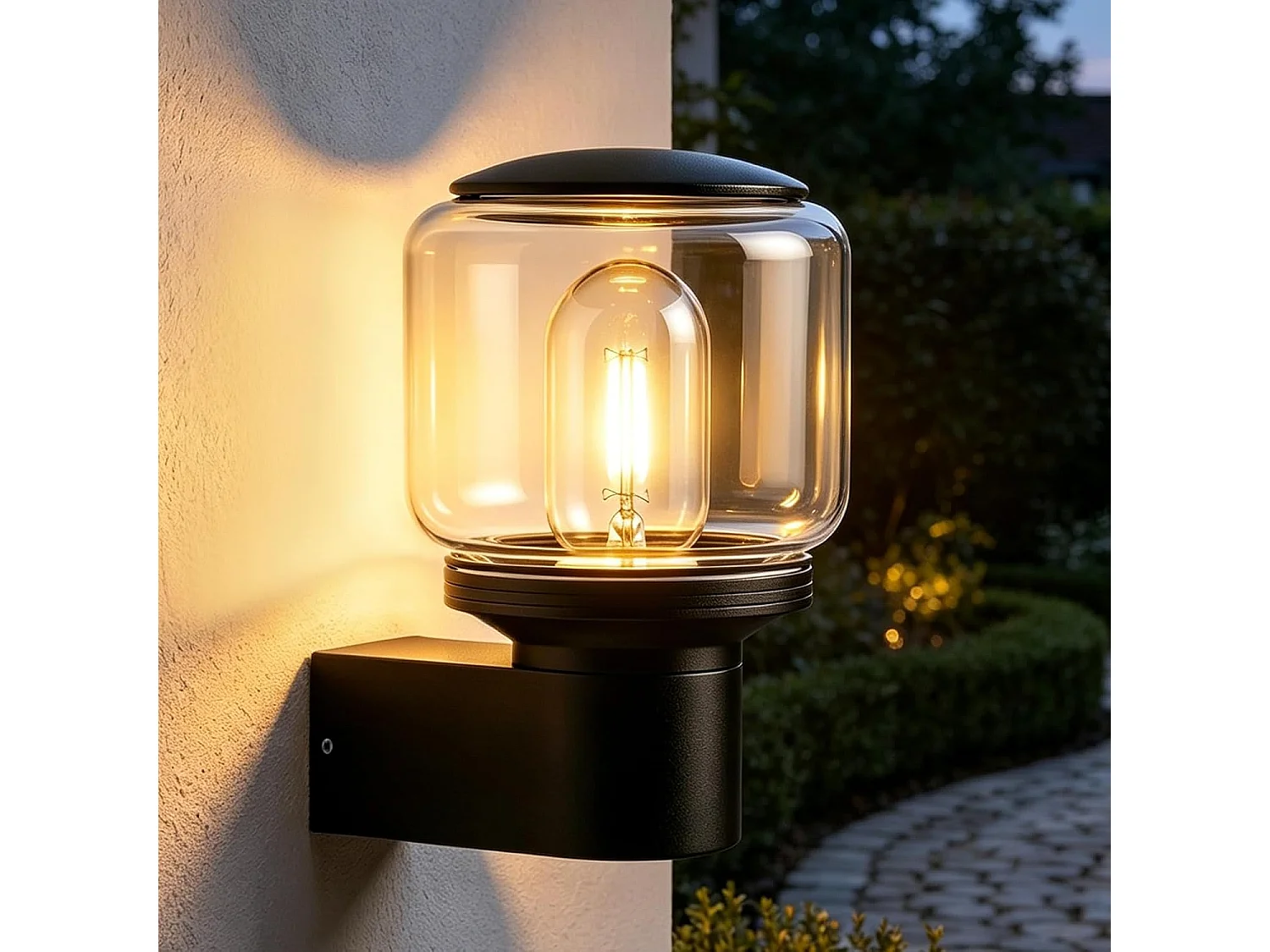 NETTLIFE LED Wandleuchte für Innen und Außen IP65, Leuchte E27 Max. 40W für Garten, Terrasse, Balkon, Fassade, Zimmer (Ohne Leuchtmittel)