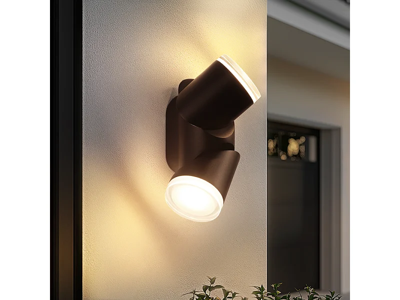 NETTLIFE LED Außenwandleuchte IP65 Up Down 10W 3000K Warmweiß, Außenleuchte für Garten, Terrasse, Fassade, Balkon, Treppe