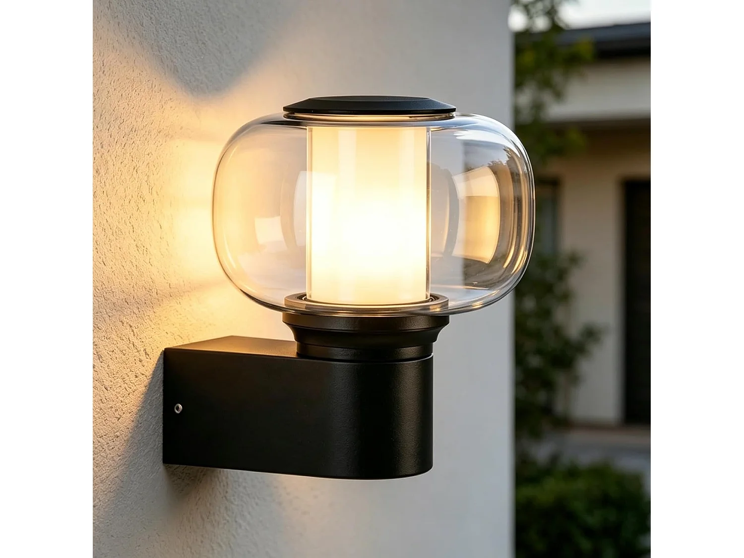 NETTLIFE Runde Außenwandleuchte IP65 E27 Max. 40W, Leuchte für Fassade, Balkon, Terrasse, Garten, Außenbeleuchtung (Ohne Leuchtmittel)