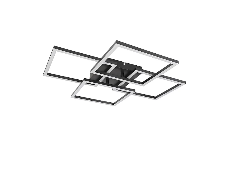 Nettlife LED Deckenleuchte Dimmbar 43W mit Fernbedienung eckig Wohnzimmer Schlafzimmer Küche Büro (Klasse D)
