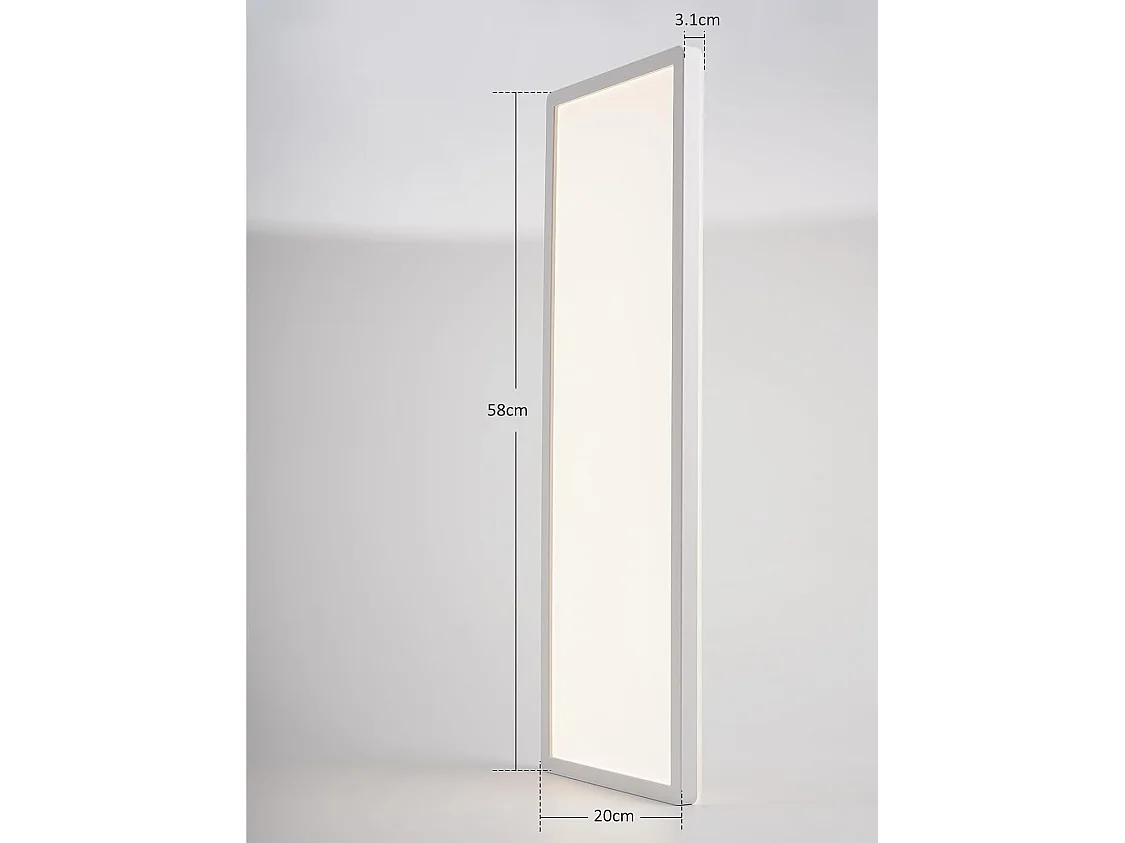 Nettlife - LED-Deckenleuchte 24W 3600lm 4000K mit Bewegungssensor 120° 58x20cm Klasse D