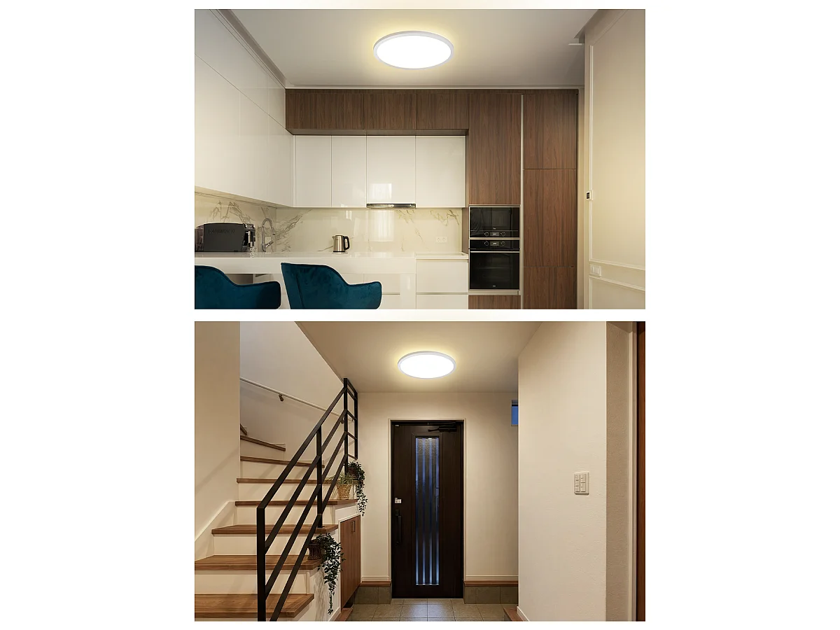 Nettlife LED-Deckenleuchte 18W 1900lm 4000K IP44 mit Radarsensor für stehende Personen