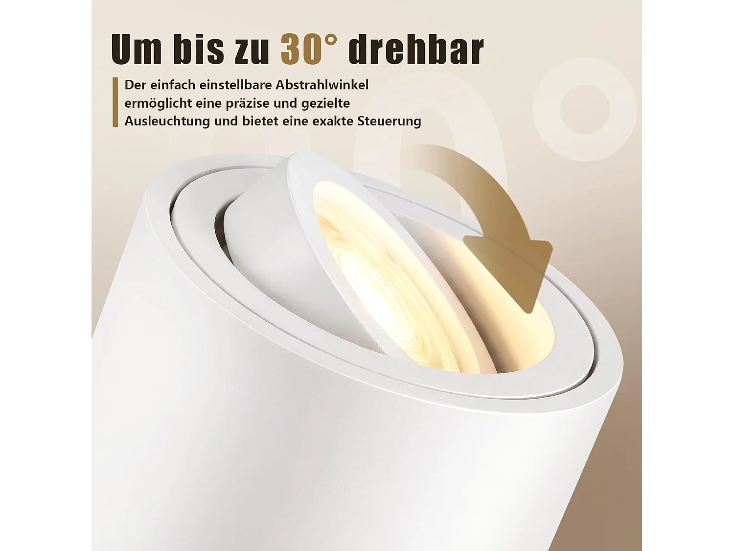 NETTLIFE Set van 4 Witte LED Inbouwspots Dimbaar, 3CCT 3000K-6500K, Extra Plat Ø80x50mm, Draaibaar 30°, Plafondlamp voor Woonkamer Keuken