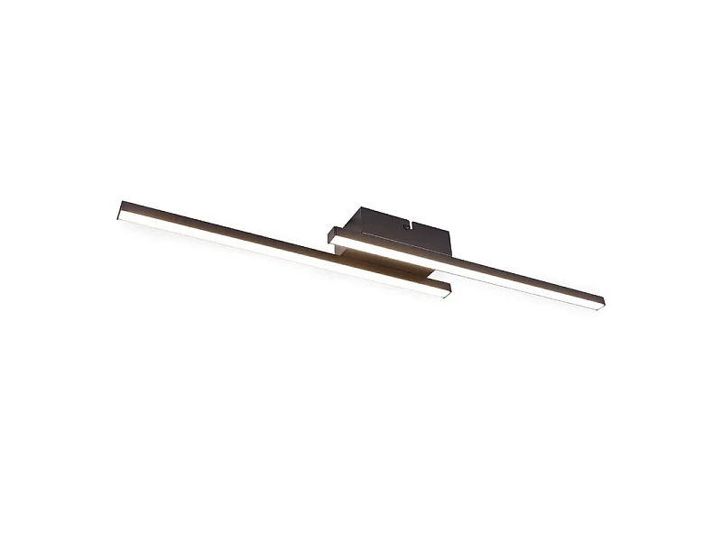 Nettlife LED-Deckenleuchte Schwarz 12W 3000K Modern für Wohnzimmer, Schlafzimmer, Flur, Küche [Klasse E]