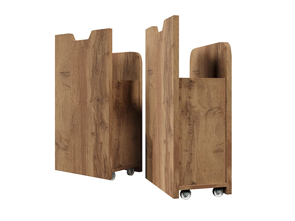 Lit double 160 x 200 cm en bois avec éclairage LED, tables de chevet, ports USB et Type-C, espace de rangement et tiroirs, sommier à lattes, chêne