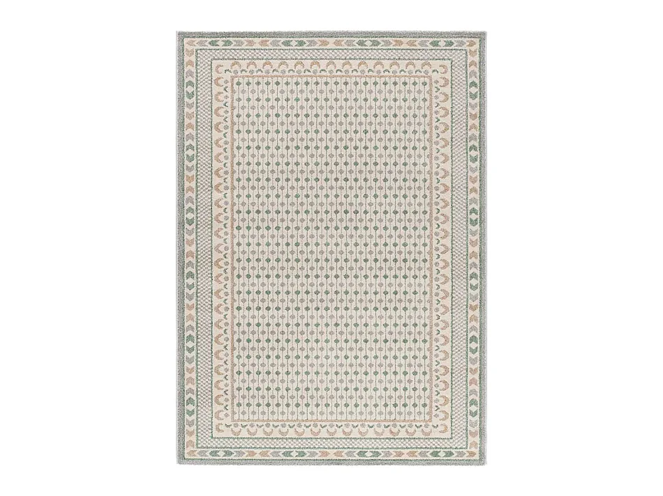 Tapis intérieur - ethnique - vert / beige - 160 x 230 cm - ASTRA