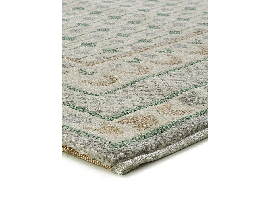 Tapis intérieur - ethnique - vert / beige - 160 x 230 cm - ASTRA