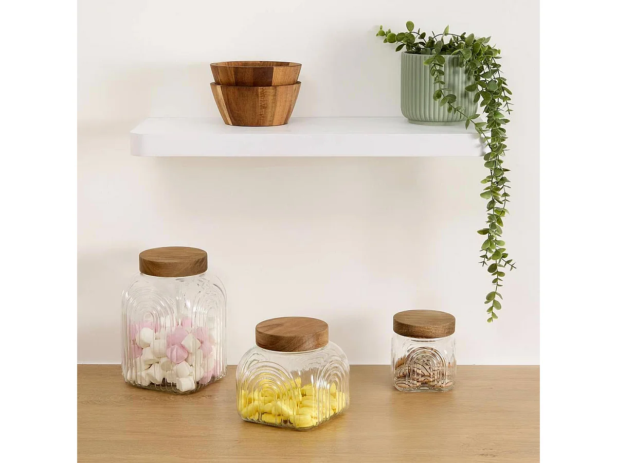Bocal de Conservation en Verre "Arche" 1L Transparent