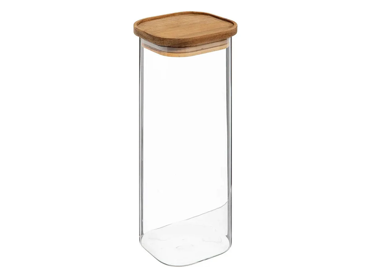 Bocal en Verre "Hermet" 2L Transparent & Marron