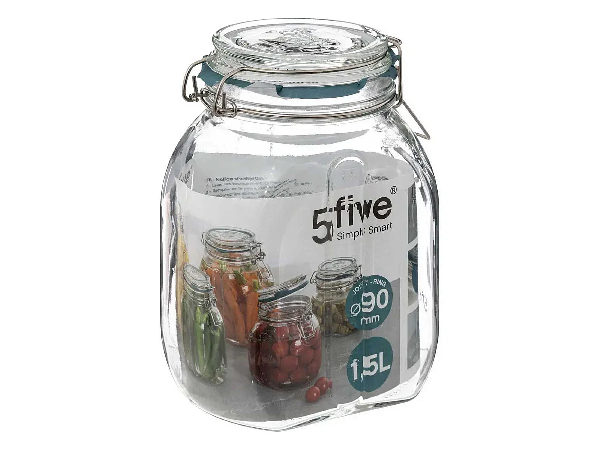 Bocal en Verre Gradué "Jarro" 1,5L Transparent