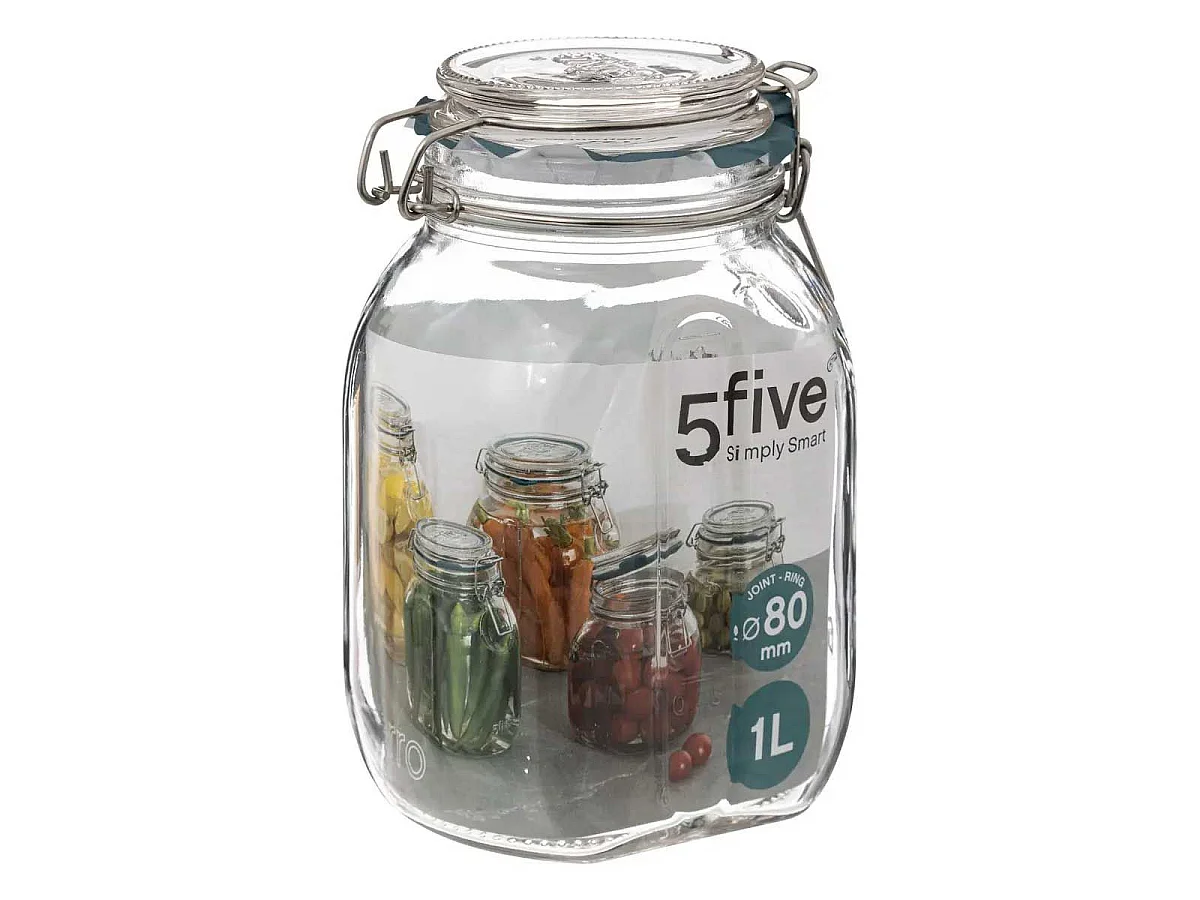 Bocal en Verre Gradué "Jarro" 1L Transparent