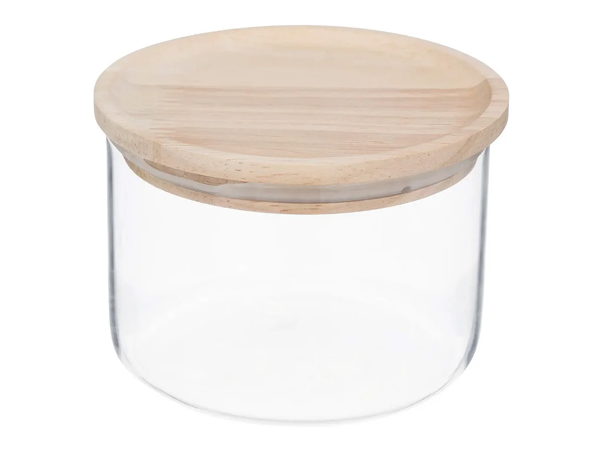 Bocal en Verre "Hermet" 0,33L Transparent & Naturel