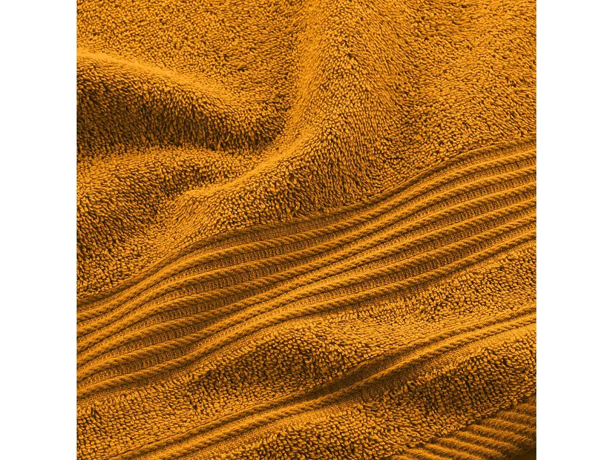 Serviette de Toilette "Tendresse " 50x90cm Jaune Curry