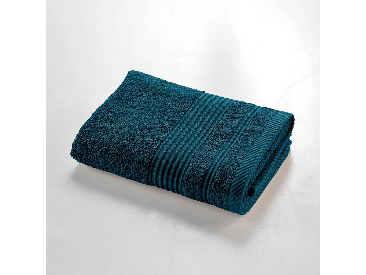 Serviette de Toilette "Tendresse " 50x90cm Bleu Indigo