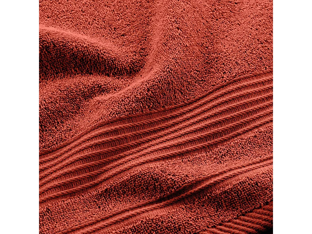 Serviette de Toilette "Tendresse " 50x90cm Rouge