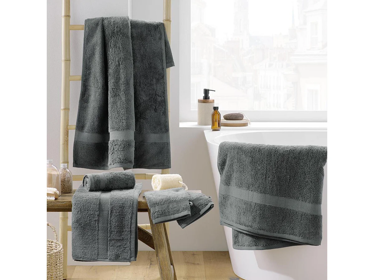 Drap de Bain "Elegance" 90x150cm Anthracite