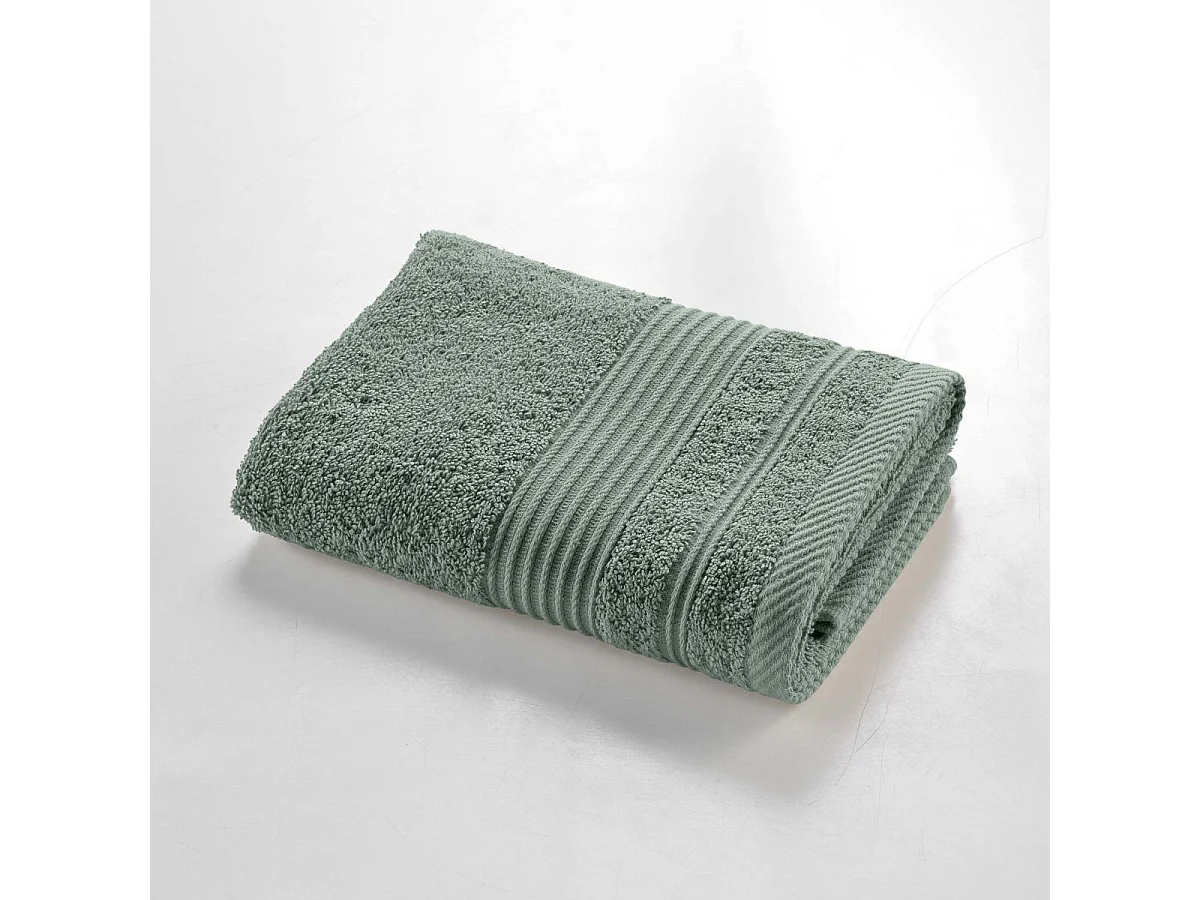 Serviette de Toilette "Tendresse " 50x90cm Vert Cèdre