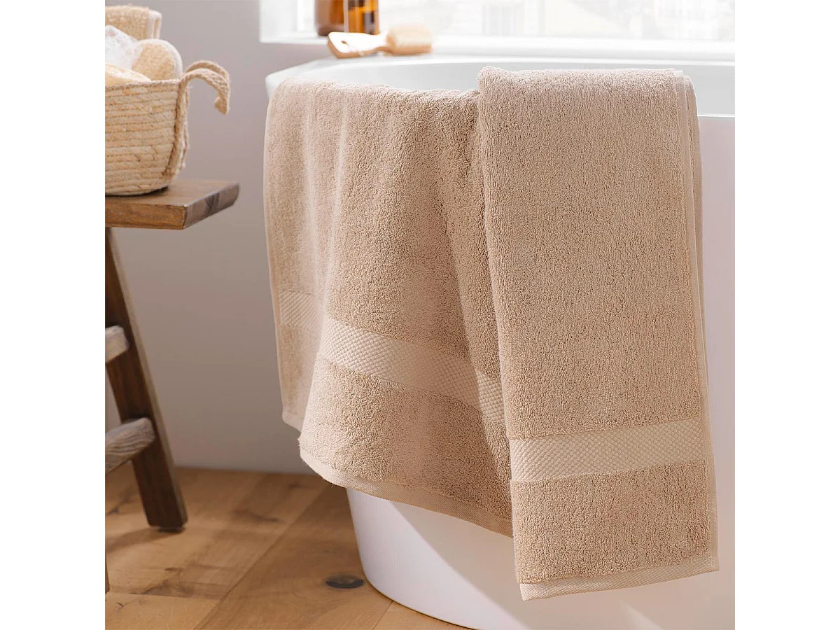 Drap de Bain "Elegance" 90x150cm Noisette
