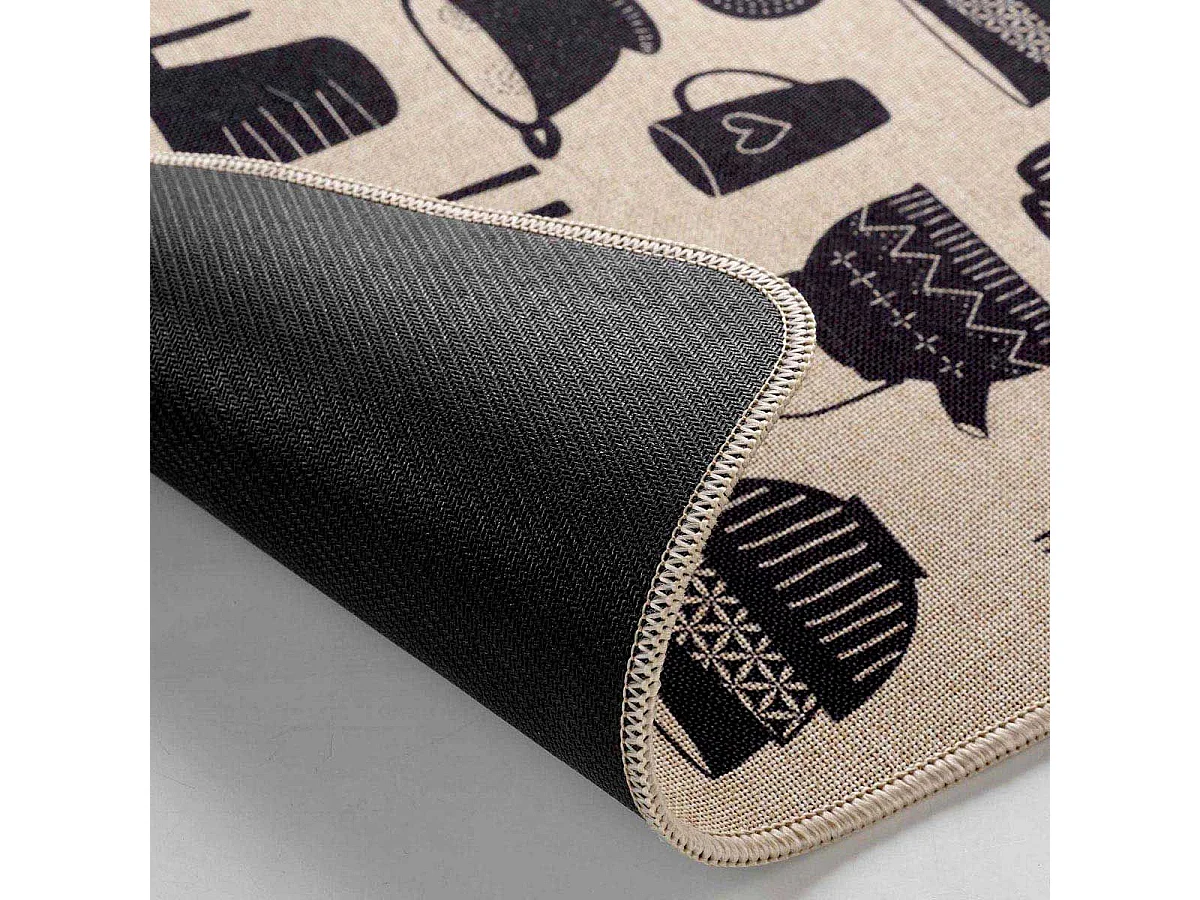 Tapis Multi-Usage Tissé "Kitchen" 45x75cm Naturel