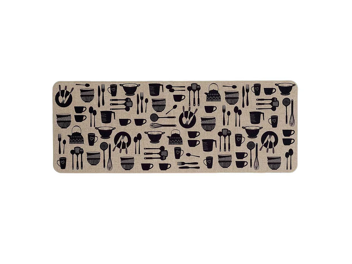 Tapis Multi-Usage Tissé "Kitchen" 45x120cm Naturel