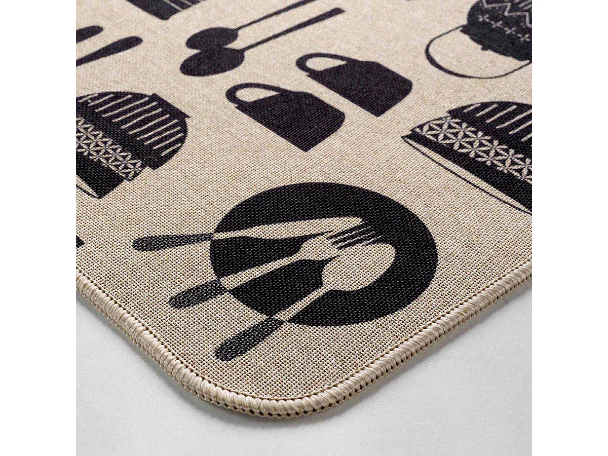 Tapis Multi-Usage Tissé "Kitchen" 45x120cm Naturel
