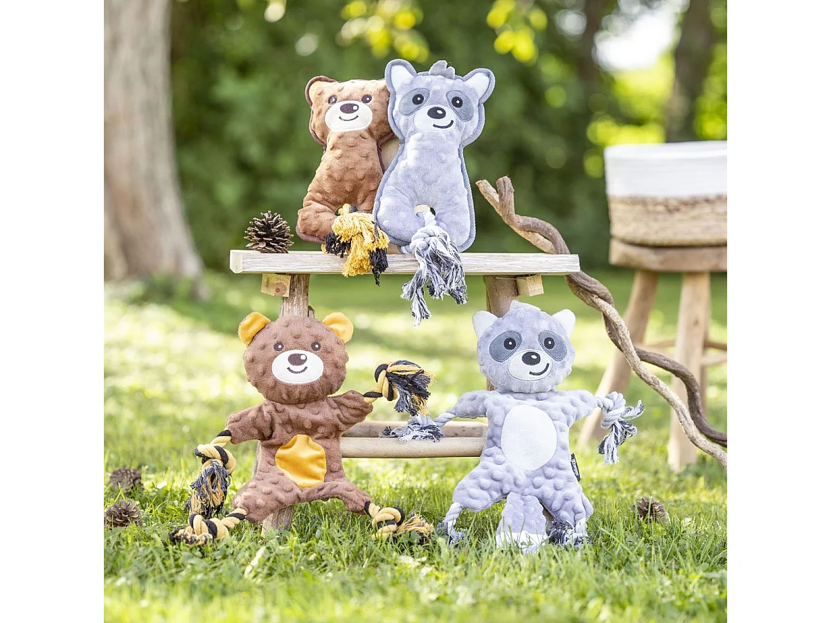 Jouet Peluche Chien "Ours" 37cm Marron