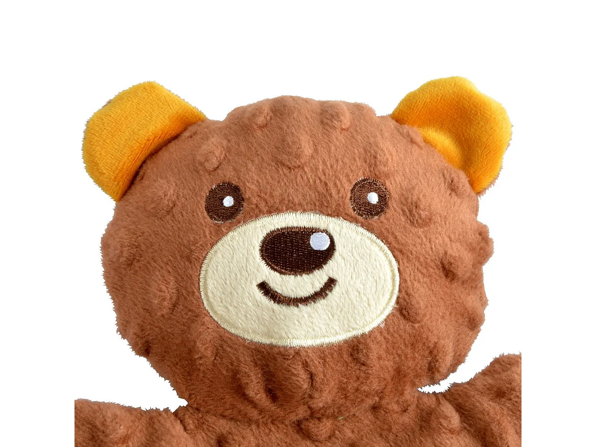 Jouet Peluche Chien "Ours 4 Nœuds" 37cm Marron