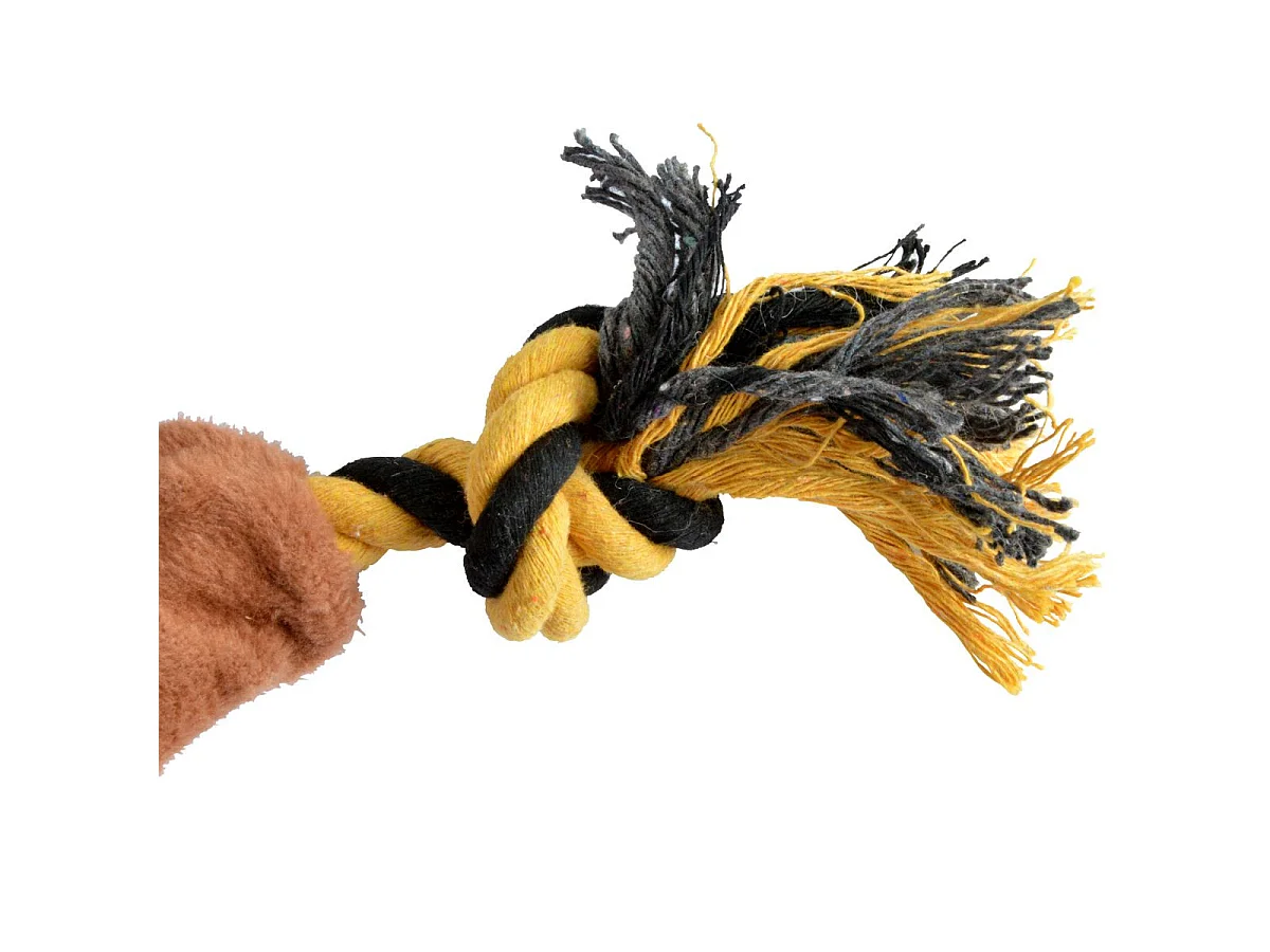Jouet Peluche Chien "Ours 4 Nœuds" 37cm Marron