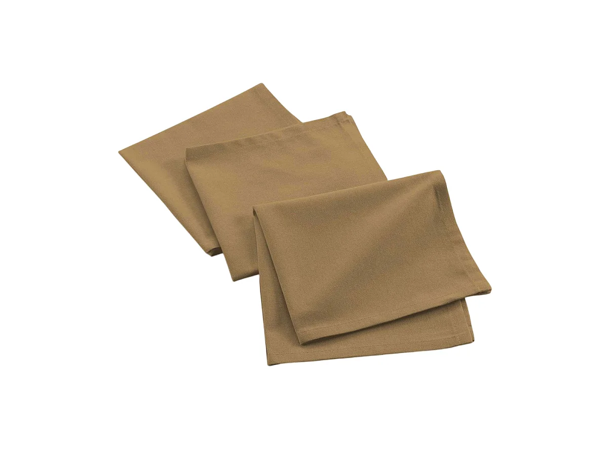 Lot de 3 Serviettes de Table "Mistral" 40x40cm Lin