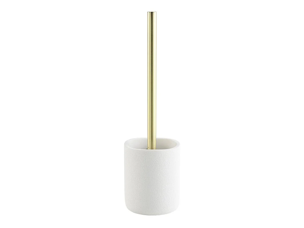 Brosse WC en Résine "Aquamarbre" 36cm Blanc