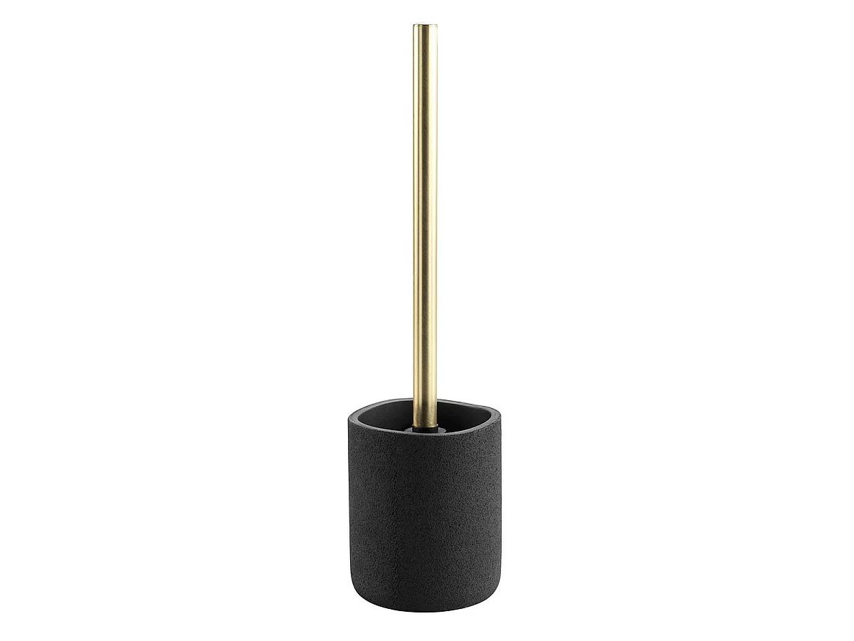 Brosse WC en Résine "Aquamarbre" 36cm Noir