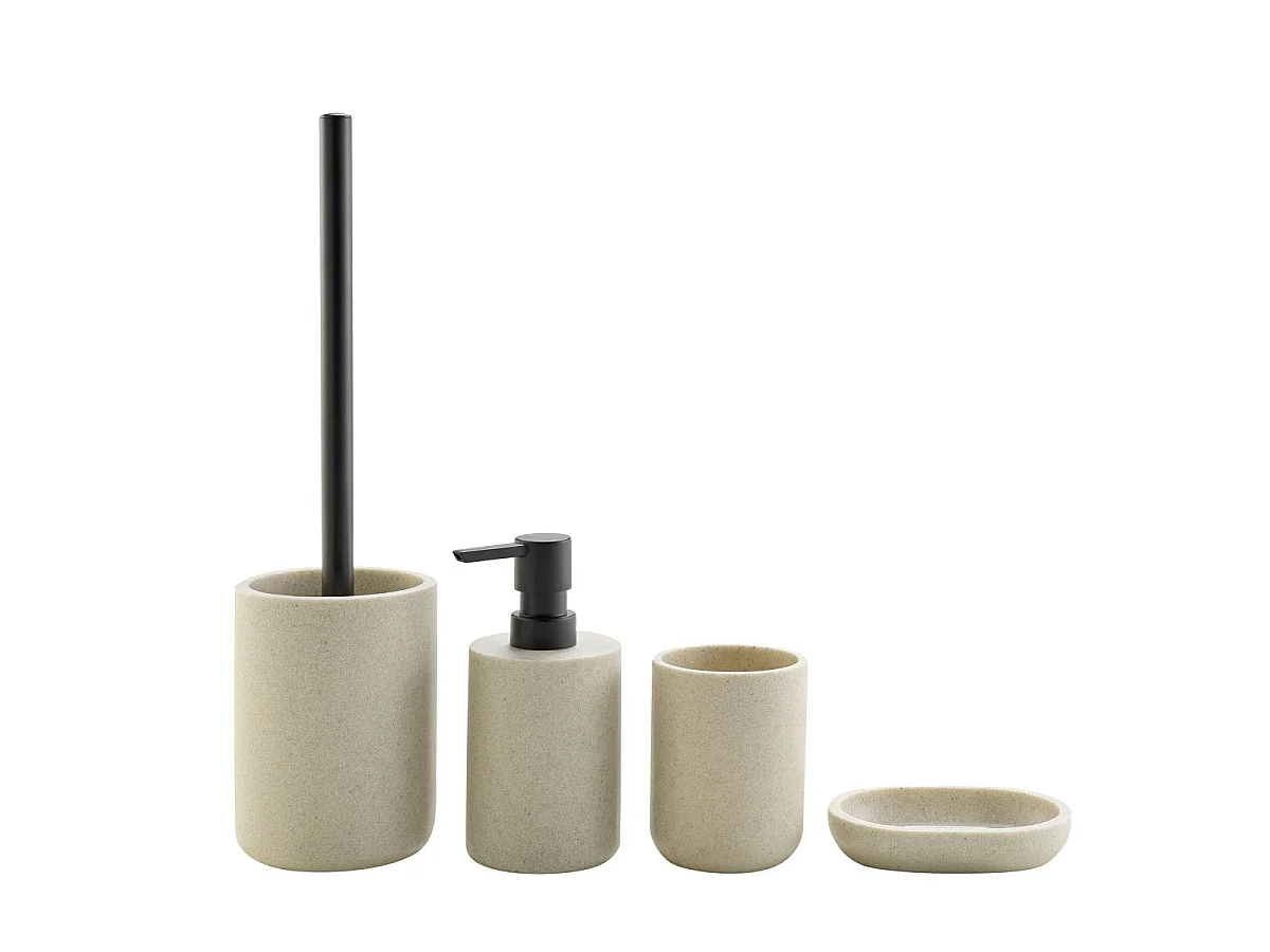 Brosse WC Design "Granite" 40cm Sable