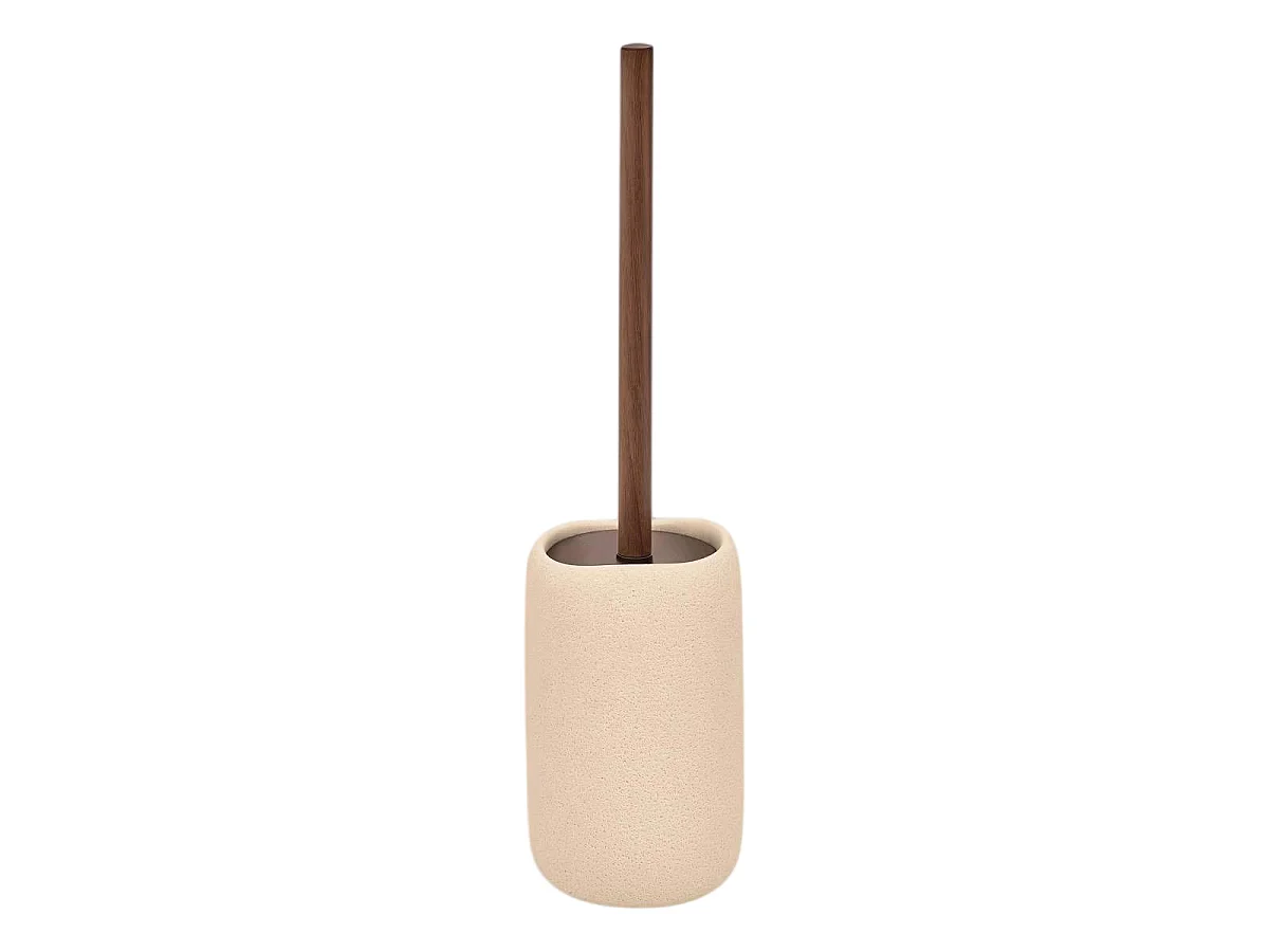 Brosse WC en Résine "Olea" 41cm Beige