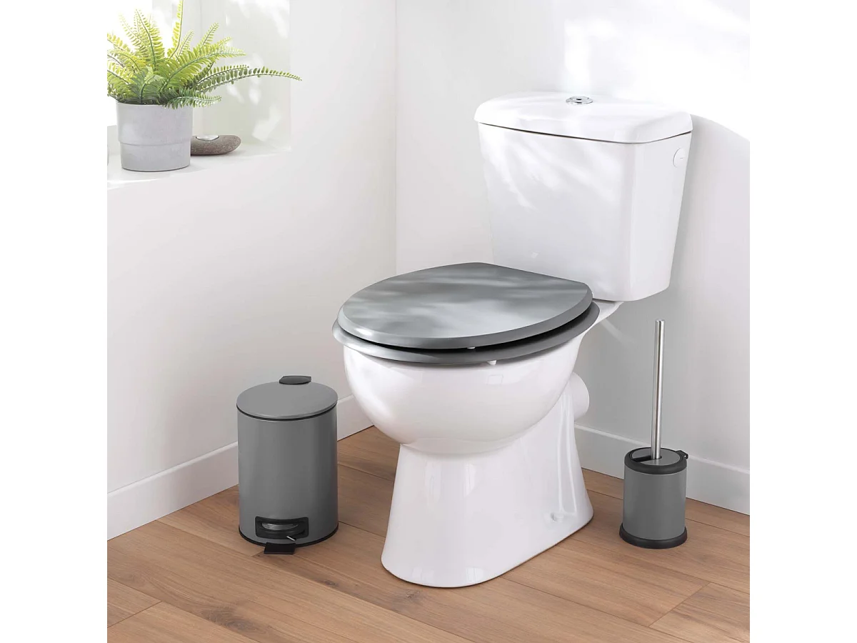 Brosse WC en Métal "Matteis" 38cm Anthracite