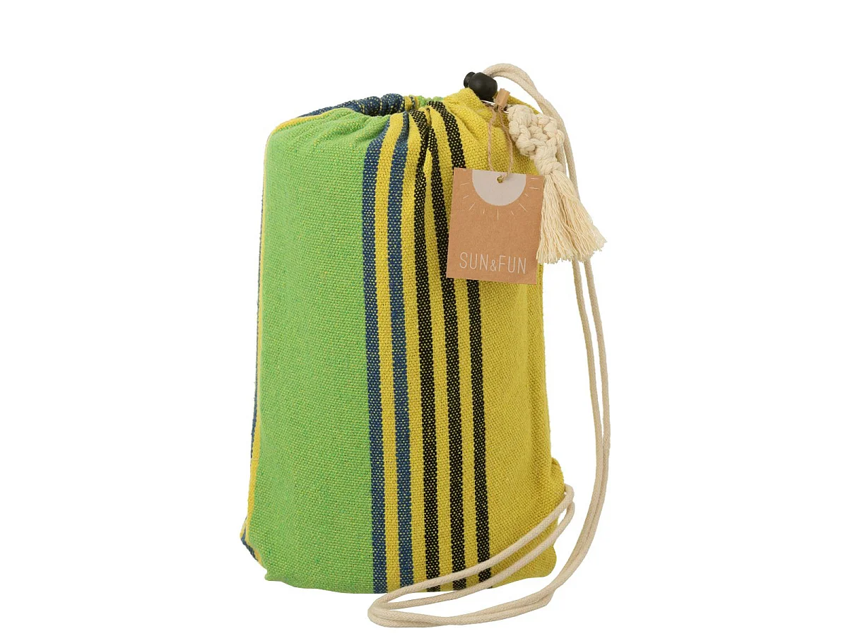 Hamac en Tissu "Rayures" 200cm Vert