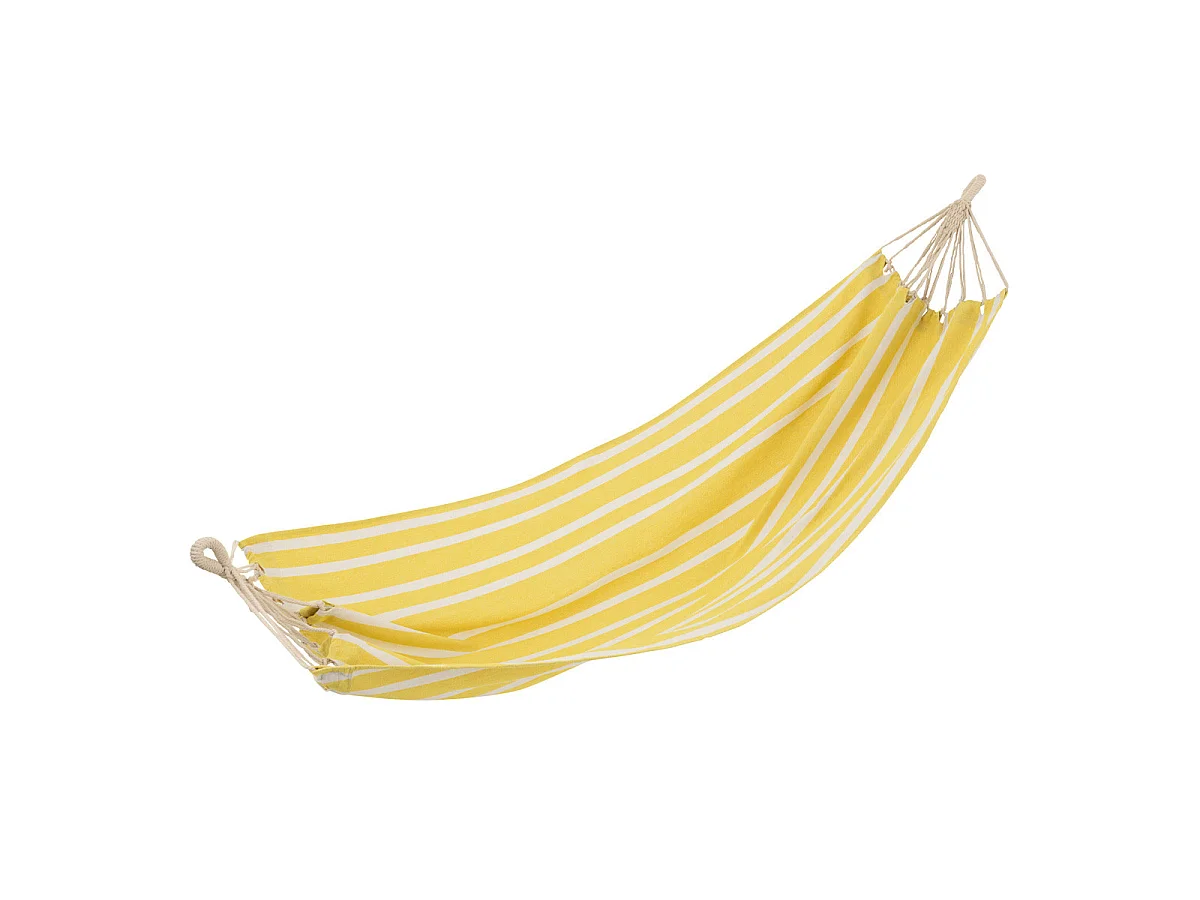 Hamac en Tissu "Rayures" 200cm Jaune