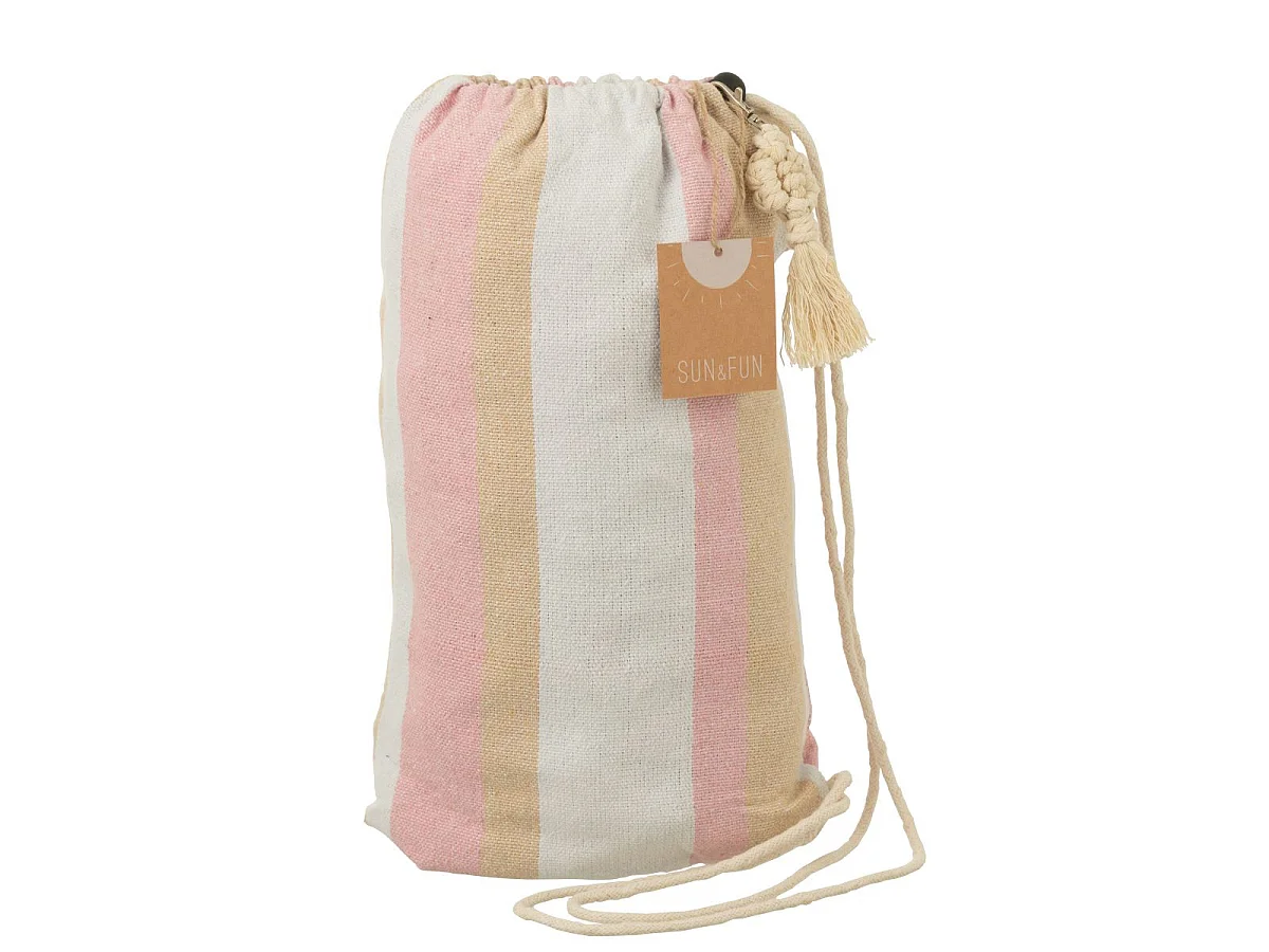 Hamac en Tissu "Rayures" 200cm Beige