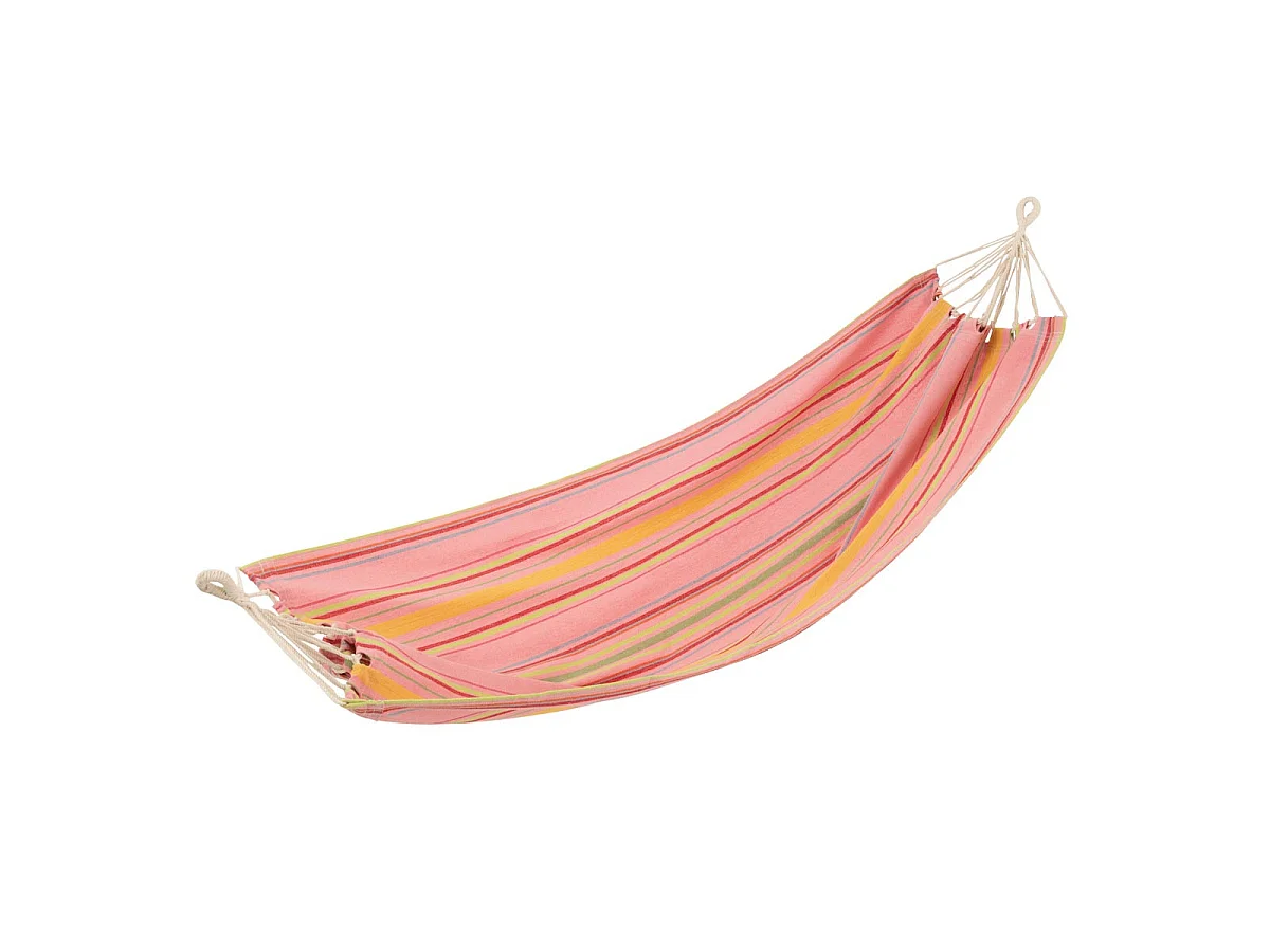 Hamac en Tissu "Rayures" 200cm Rose Clair