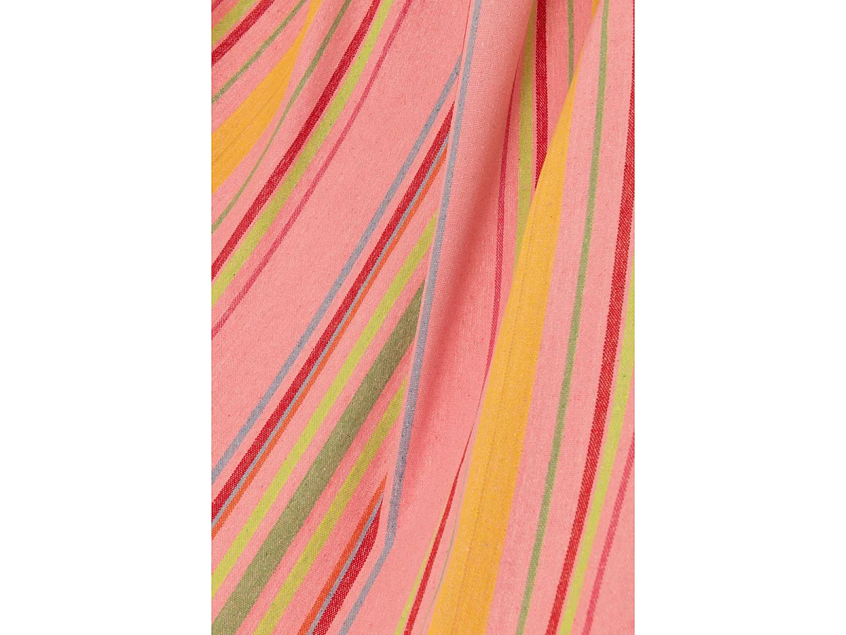 Hamac en Tissu "Rayures" 200cm Rose Clair