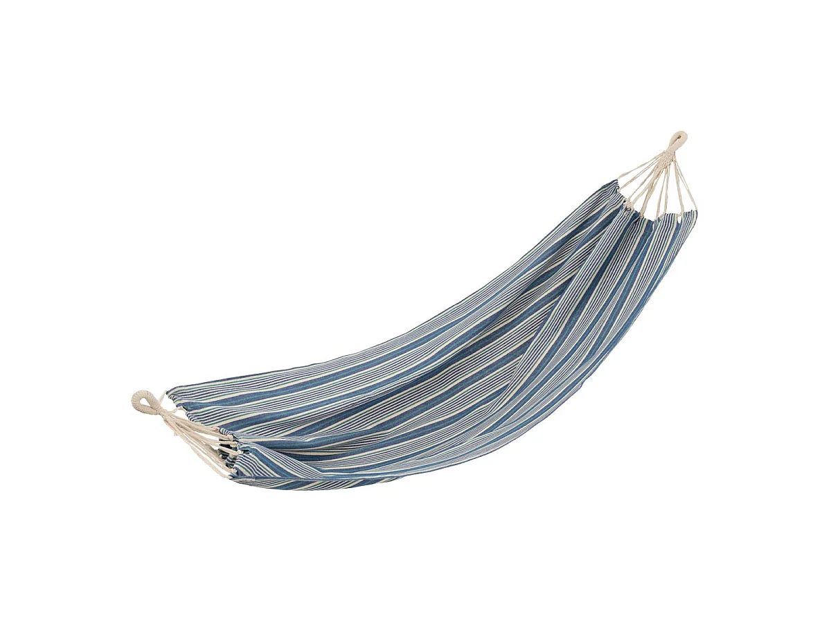 Hamac en Tissu "Rayures" 200cm Bleu