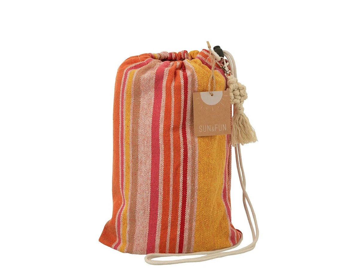 Hamac en Tissu "Rayures" 200cm Orange