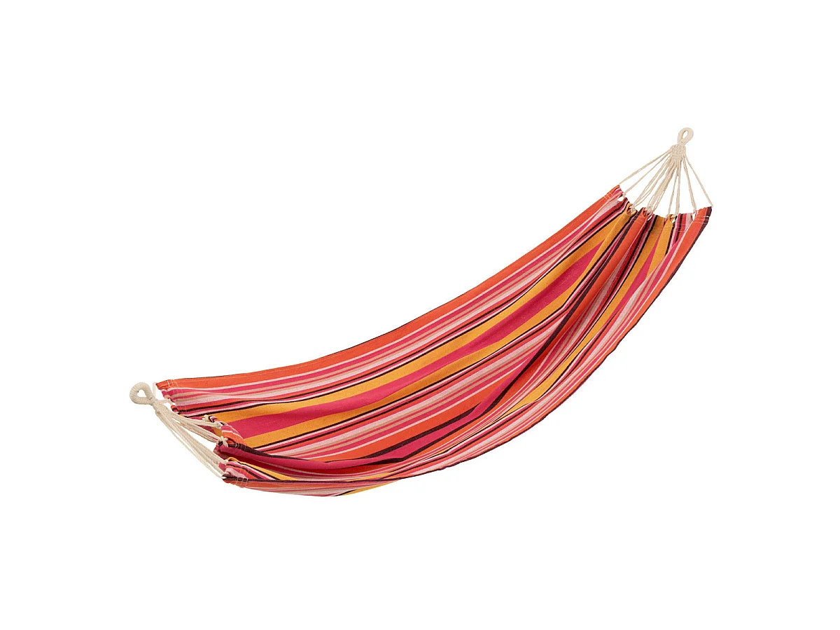 Hamac en Tissu "Rayures" 200cm Rose Foncé