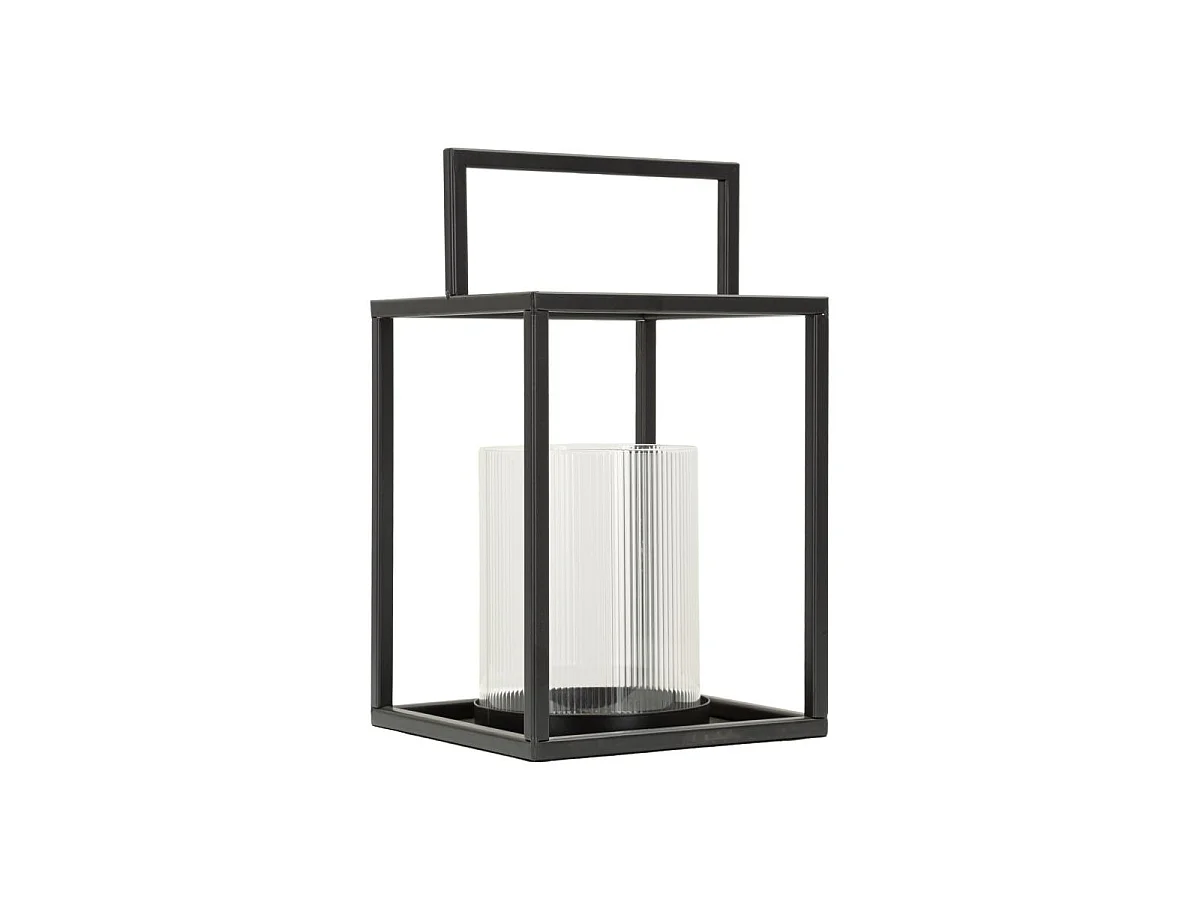 Lanterne en Métal "Simply Open" 31cm Noir